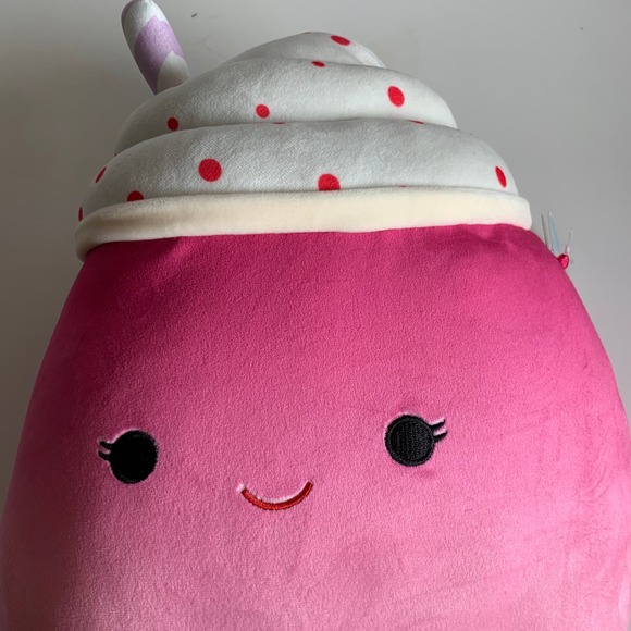 Squishmallow Kendla Pumpkin Spice Latte 14" Cinnamon Milkshake 12" Plush Drinks - Picture 14 of 15
